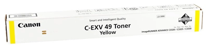 Canon EXV-49 Orjinal Sarı Toner IR-C 3300 3320 3325 3330 3530 3720 3730 3530