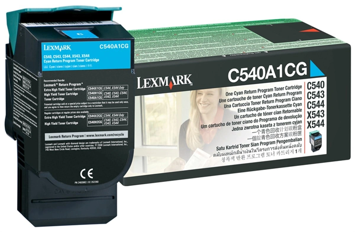 Lexmark C540A1CG Orjinal Mavi Toner C540 C543 C544 C546 X543 X544 X546