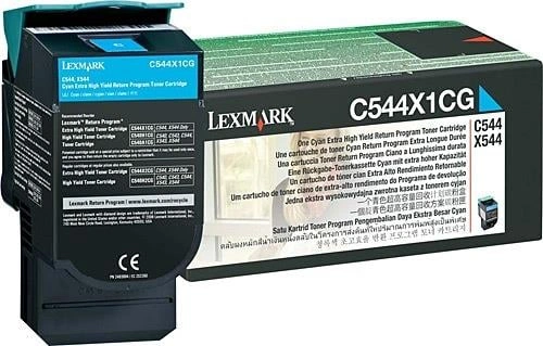 Lexmark C544X1CG Orjinal Mavi Toner  C544 C546 X544 X546 X548