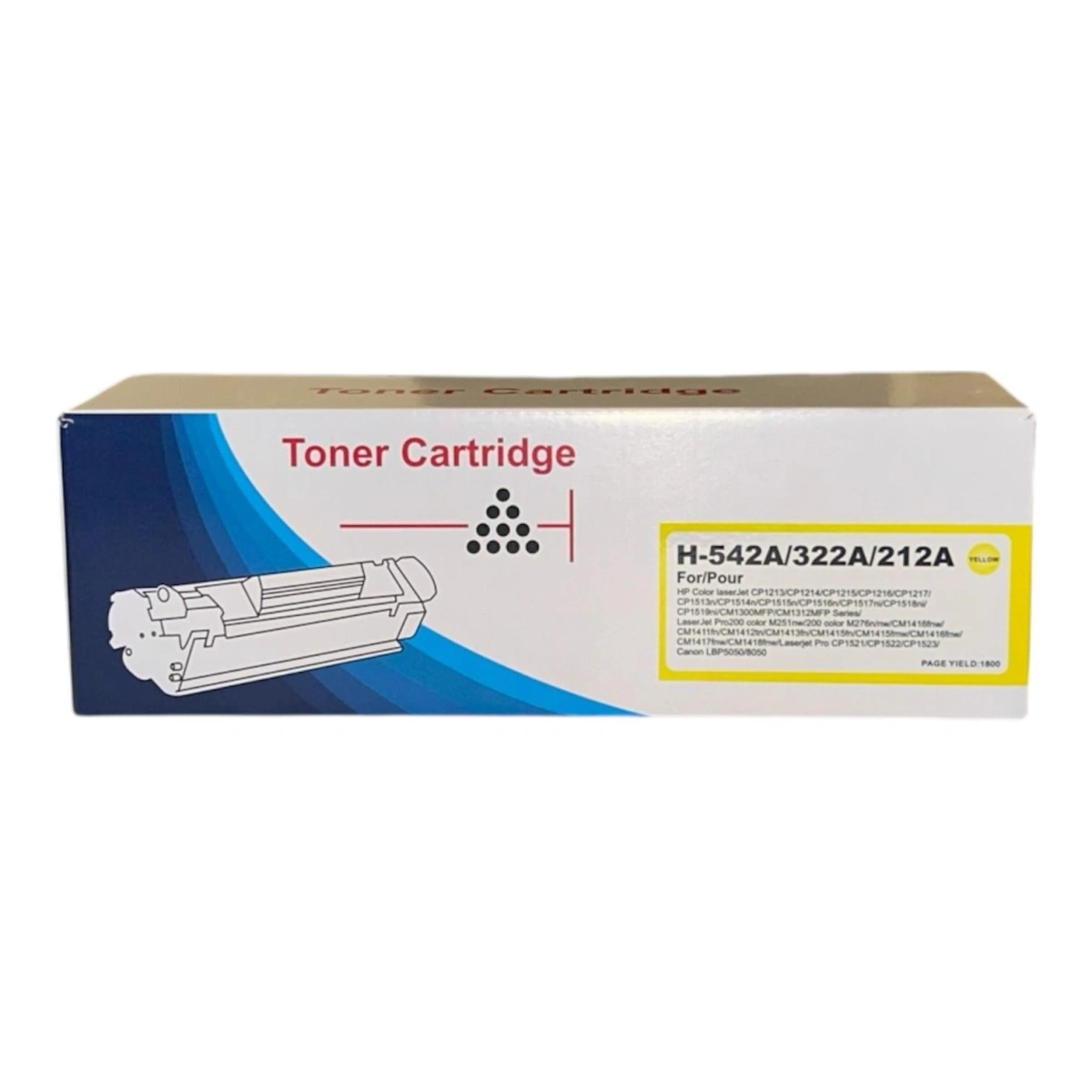 HP CB-542A 125A CE-322A 128A CF-212A 131A Sarı MuadilToner CM-1415 M-276 Pro-200