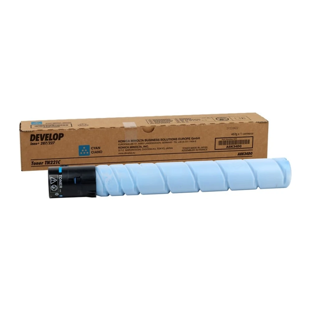 Develop TN-221 Orjinal Mavi Toner  İneo +227 +287 A8K34DA