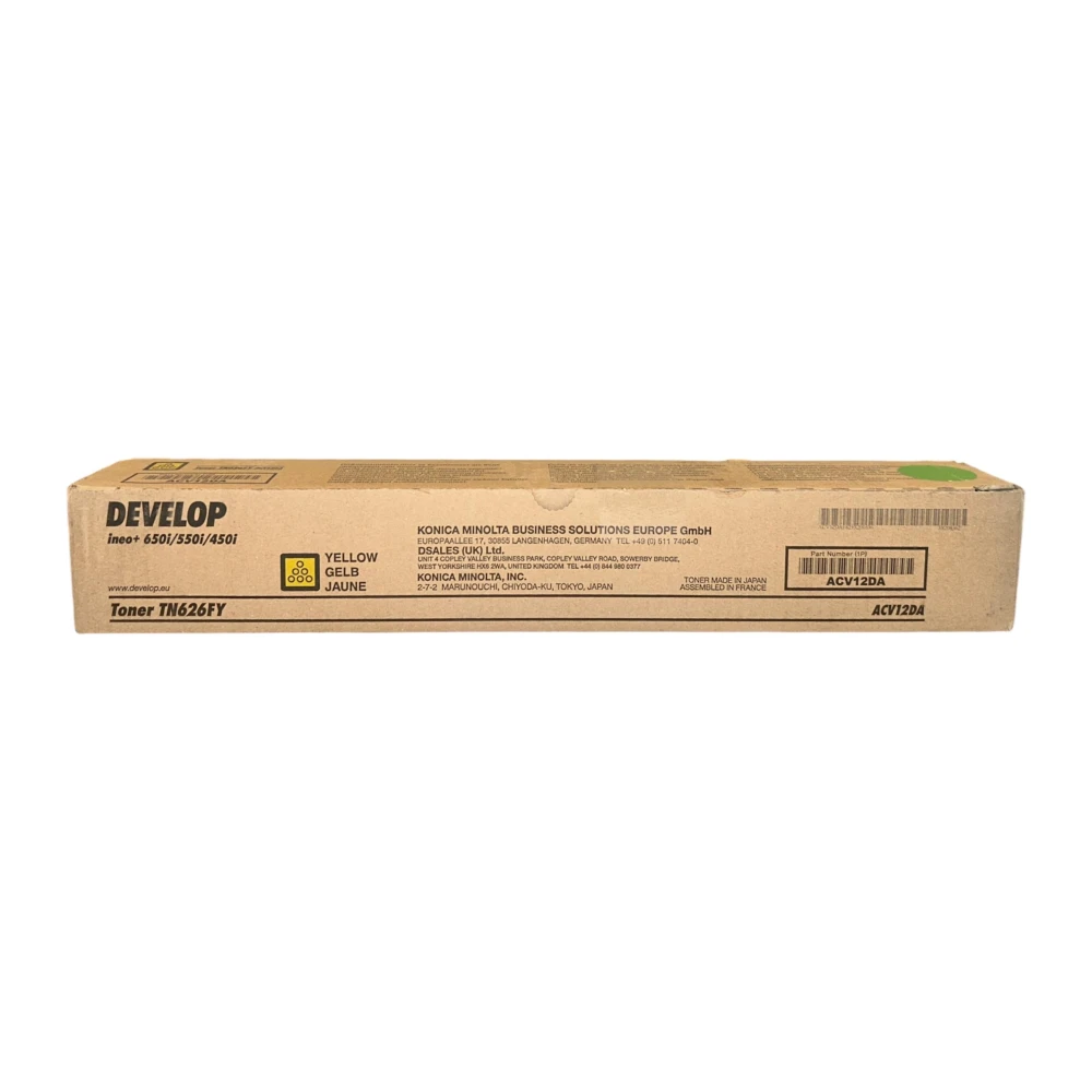 Develop TN-626 Orjinal Sarı Toner Ineo +450i +550i +650i ACV12DA