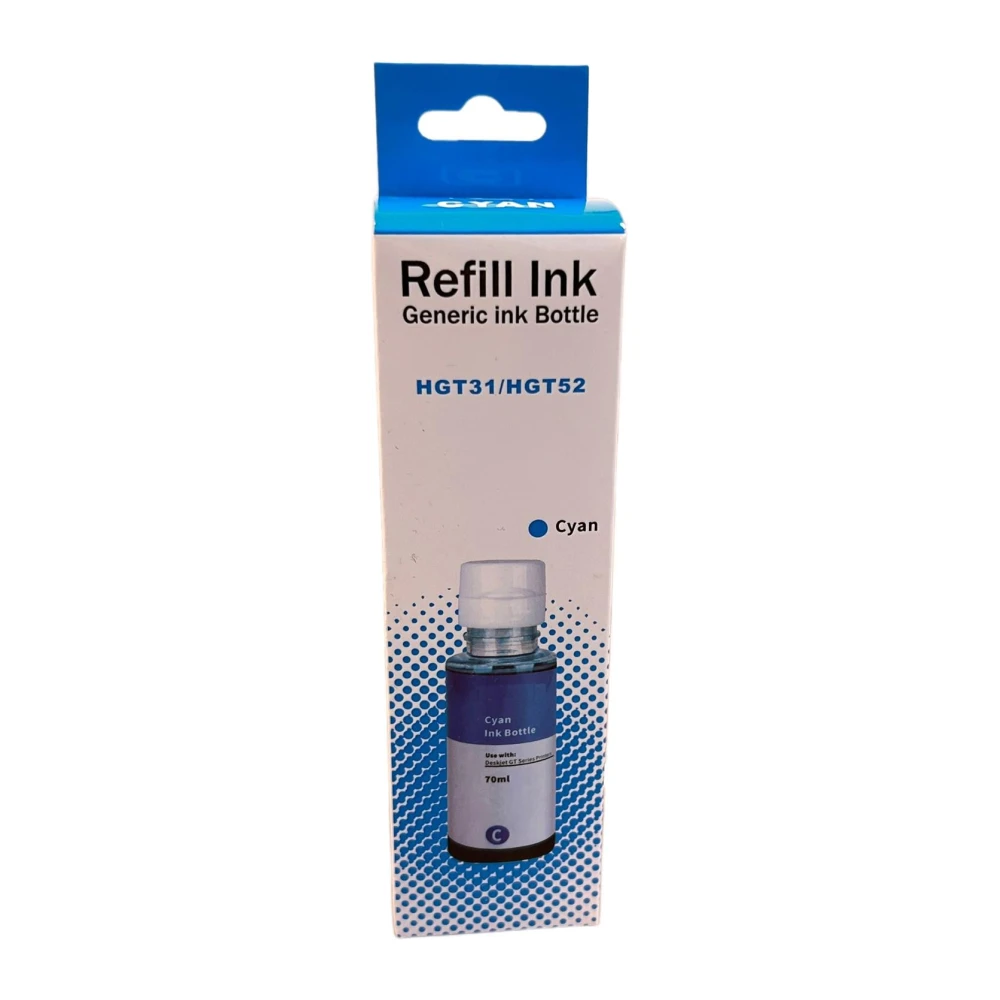 HP GT52 C Mavi  Smart Mürekkep DeskJet GT 5810 5811 5822 (70ml)
