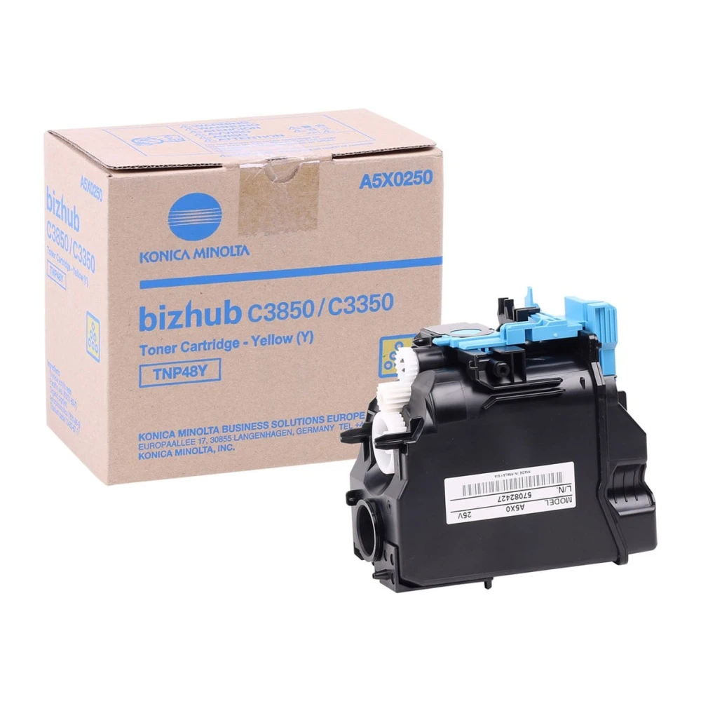 Minolta TNP-48 Orjinal Sarı Toner Bizhub C-3350  C-3850 A5X0250