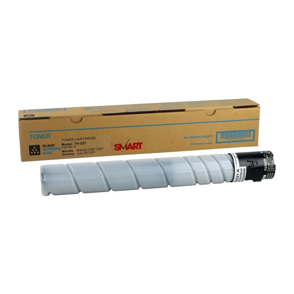 Minolta-Develop TN-221 Smart Siyah Toner  Bizhub C-227 C-287 Sindoh D-310  D-311