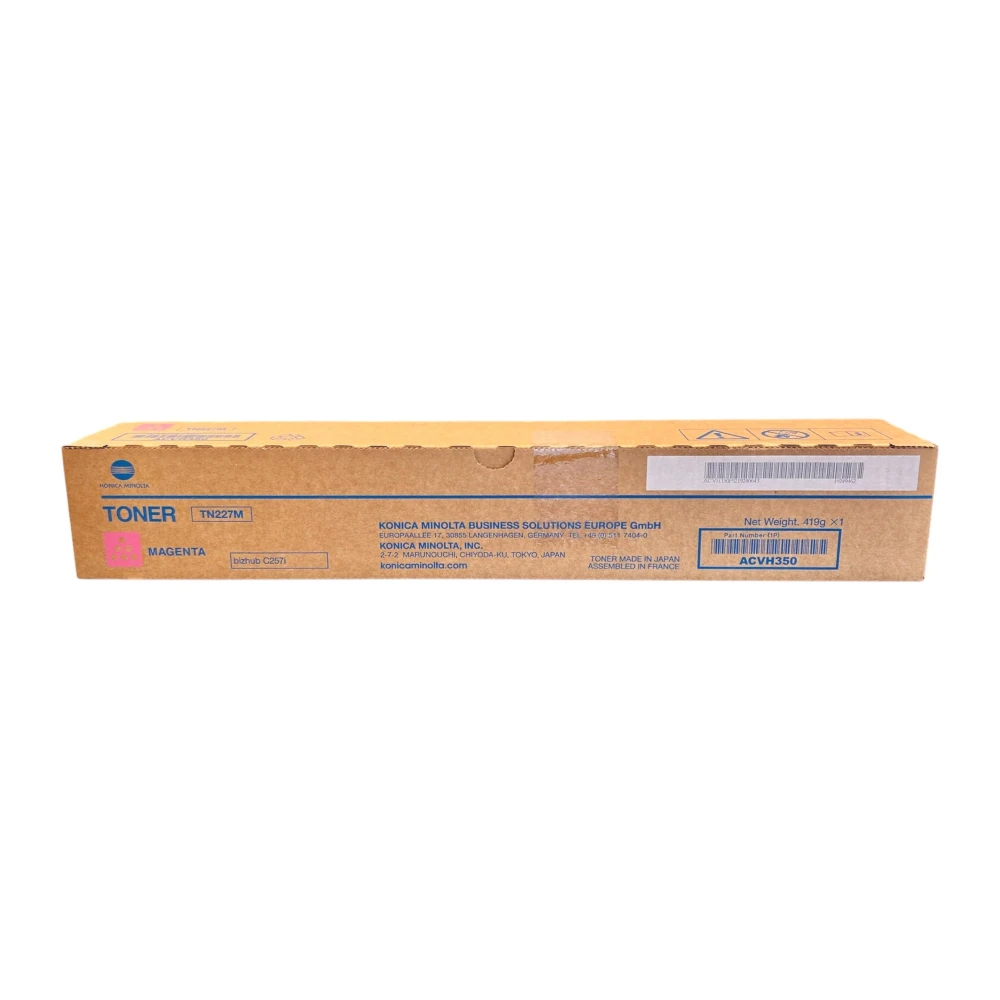 Minolta TN-227 Orijinal Mavi Toner  Bizhub C-257i   ACVH450