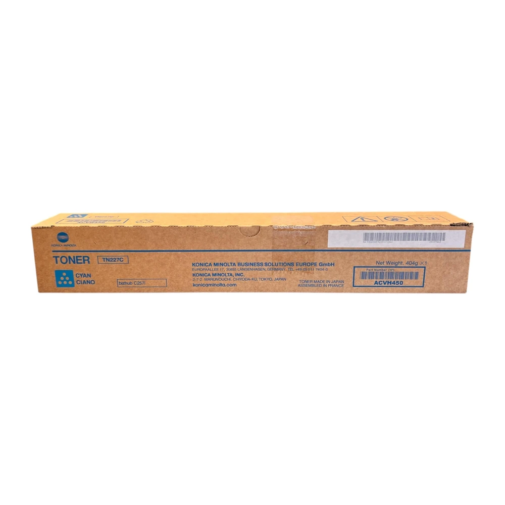 Minolta TN-227 Orijinal Sarı Toner  Bizhub C-257i   ACVH250