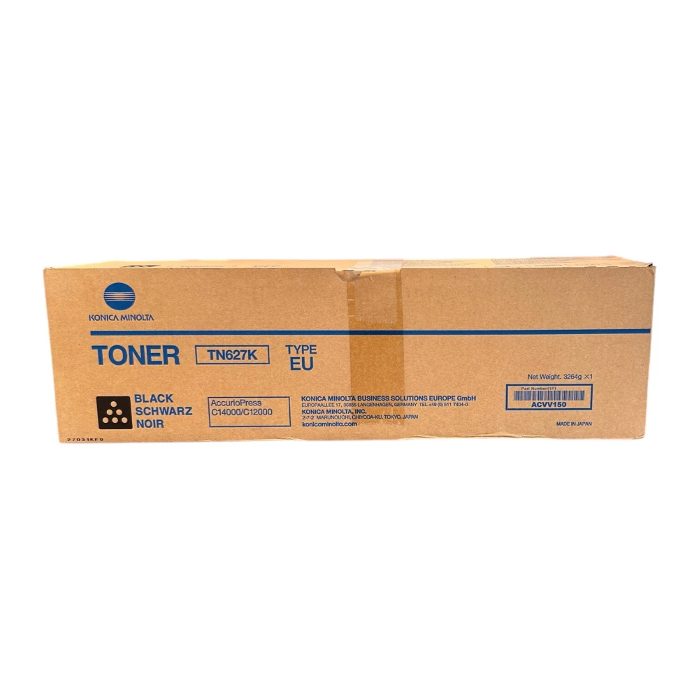 Minolta TN-627 Orjinal Siyah Toner AccurioPress C-12000 C-14000 ACVV150 3264g.