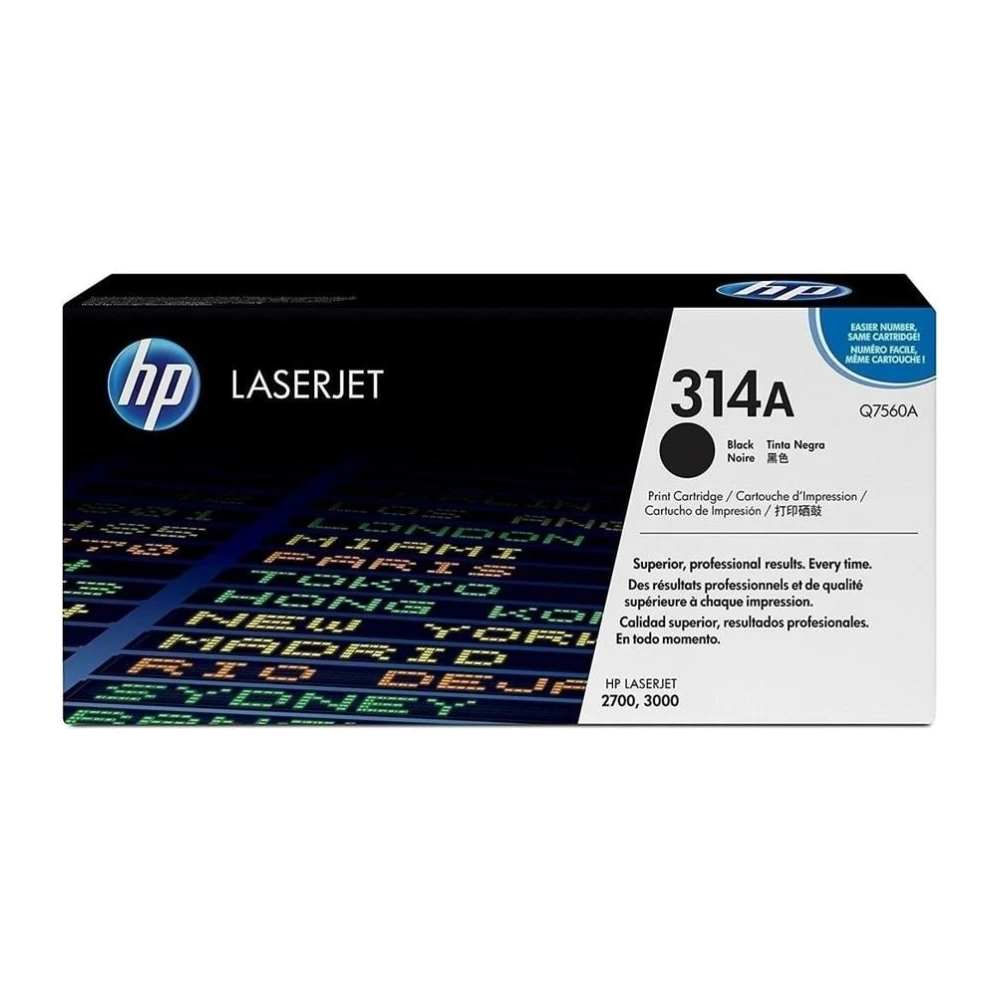 HP Q7560A (314A) Siyah Orjinal Toner - LaserJet 2700 3000