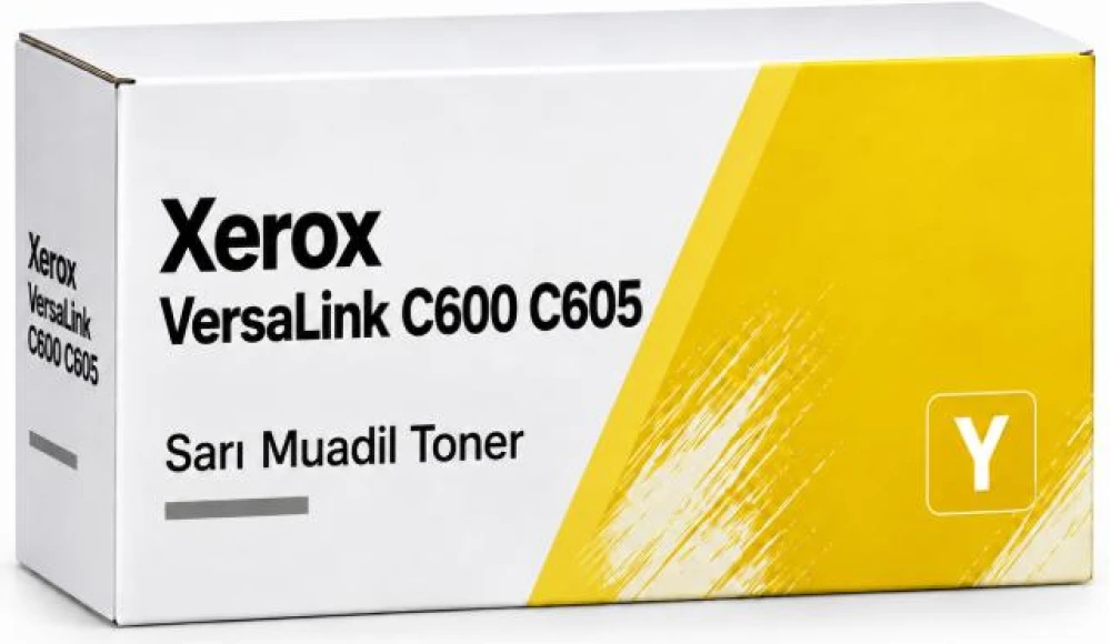 Xerox Versalink C600 C605 Yüksek Kapasite Sarı Muadil Toner 106R03914 10,1k.