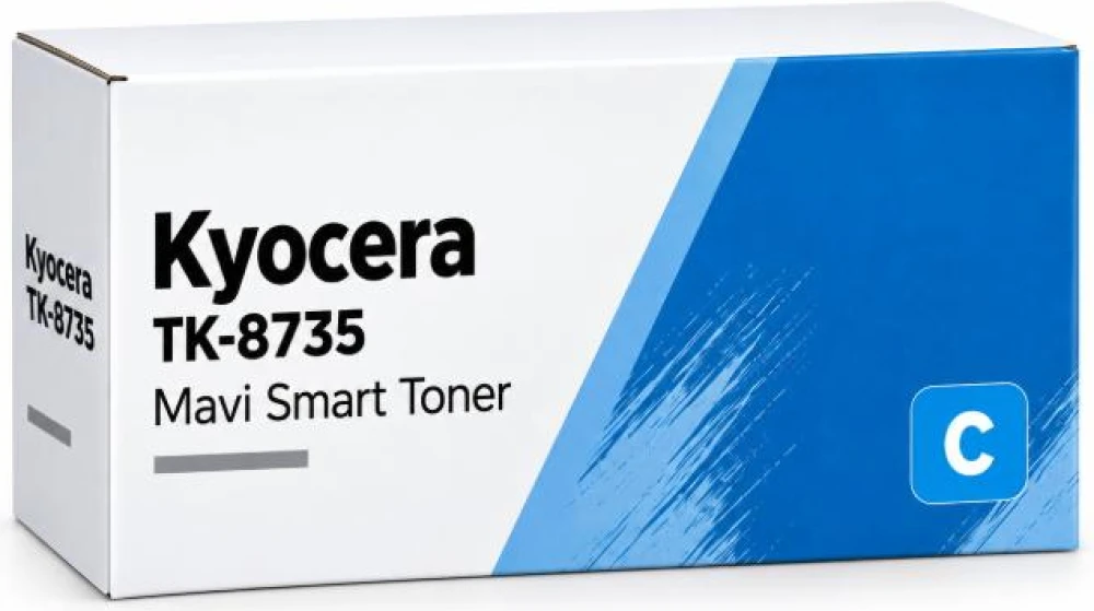 Kyocera Mita TK-8735 Smart Mavi Toner TASKalfa-7353ci -8353ci