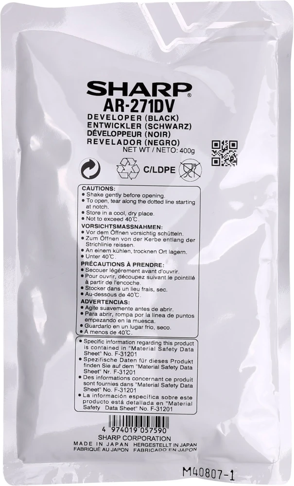 Sharp AR-271DV Orjinal Developer AR215 235 236 275 276 5127 ARM-208 M256 257 276