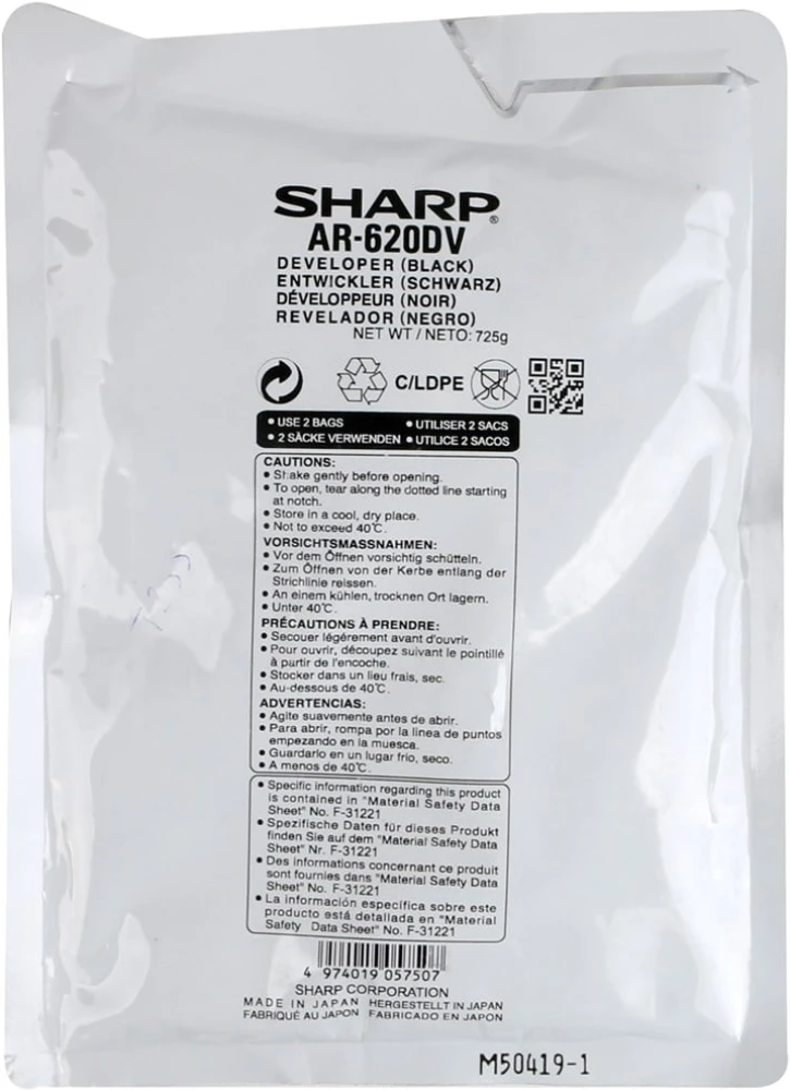 Sharp AR-620DV Orjinal Developer AR  MX-550  620  700   725g
