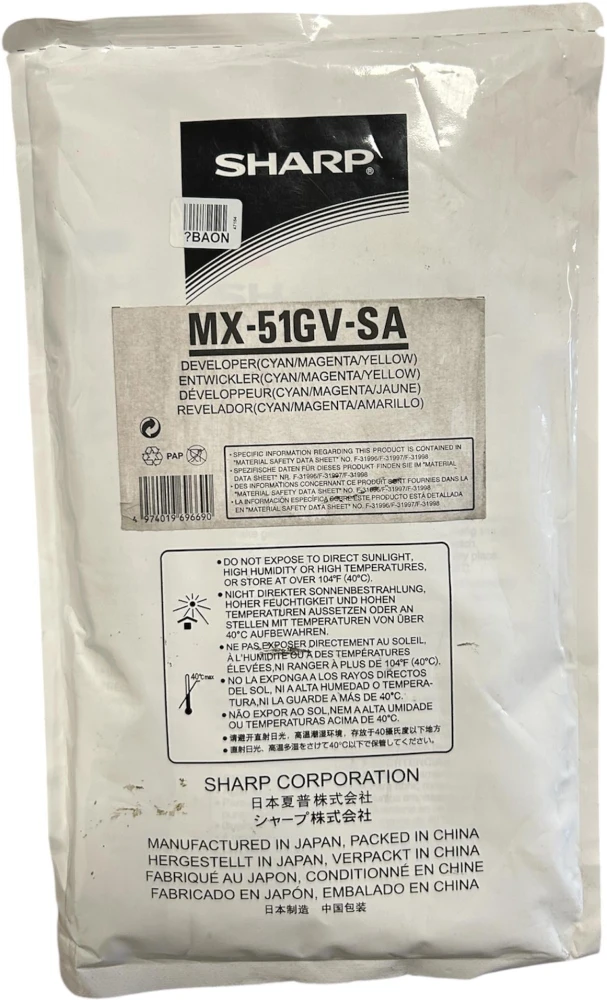 Sharp MX 51GVSA Orjinal Developer C,M,Y Kit MX-4111 MX-4141 MX-5110 MX5140