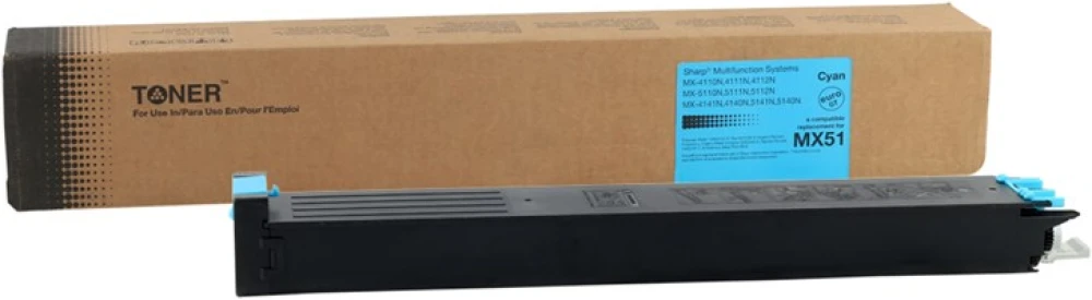 Sharp MX-51GT-CA Smart Mavi Toner MX-4110 4111 4112 4140 5110 5112 5140