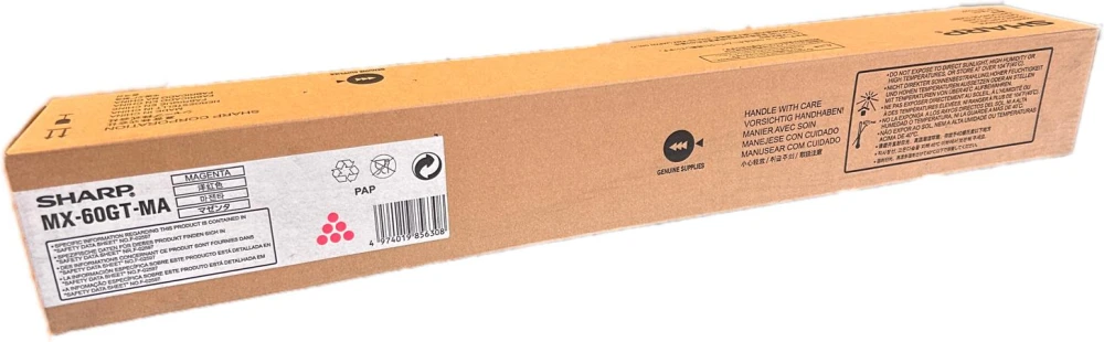 Sharp MX-60GT-MA Orijinal Kırmızı Toner MX3050 3570 4070 5050 5070 MX-6000 Seris