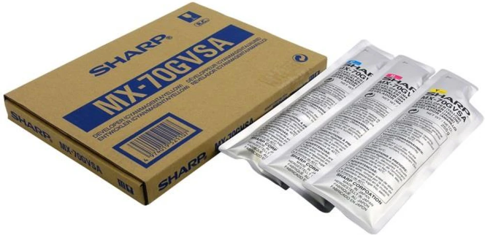 Sharp MX-70GVSA Orjinal C-M-Y Developer Kit Set MX 5500  6200  7000
