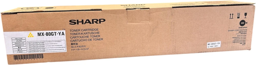 Sharp MX-80GT-YA Orijinal Sarı Toner MX-7081 MX-8081