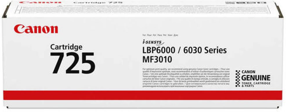 Canon CRG-725 (3484B002) Siyah Orjinal Toner - LBP6000 / LBP6030 / MF3010 (T3866)A Kutu
