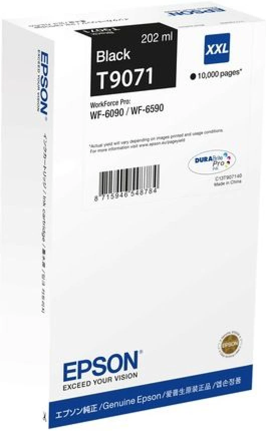 Epson C13T907140 (T9071) XXL Siyah Orjinal Kartuş - WF-6090 / WF-6590 (T7227)A