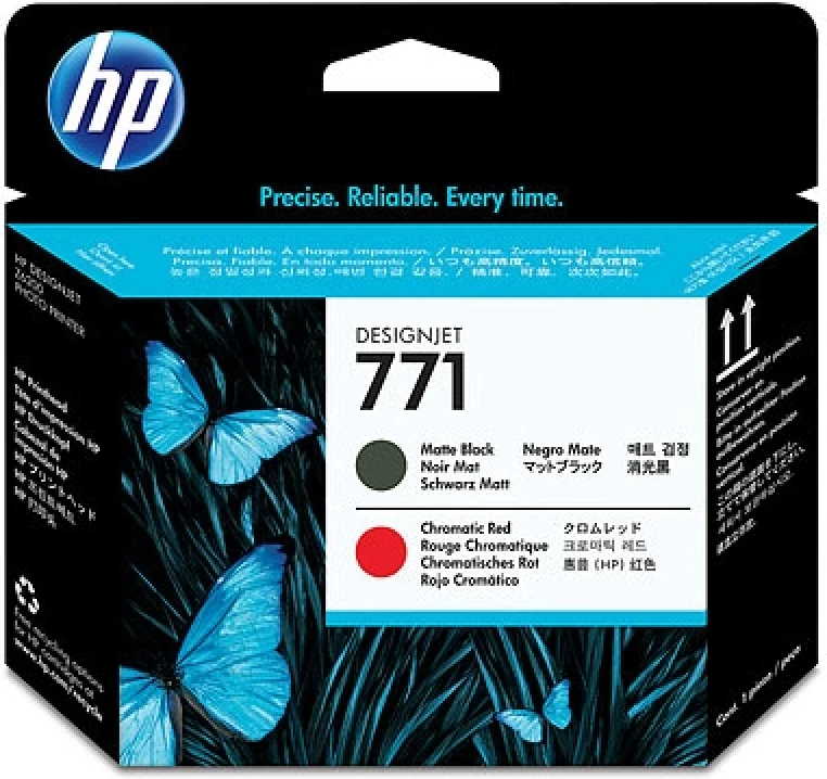 HP CE017A (771) Mat Siyah-Kromatik Kırmızı Kafa Kartuşu - DesignJet Z6200 (T1264)