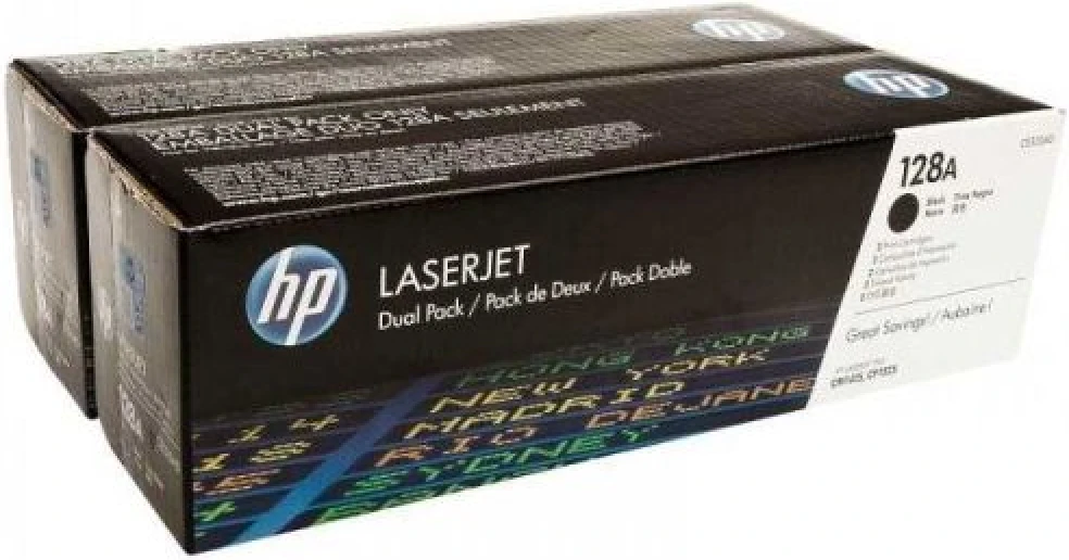 HP CE320AD (128A) Siyah 2li Paket Orjinal Toner - CP1525 / CM1415 (T10073)A