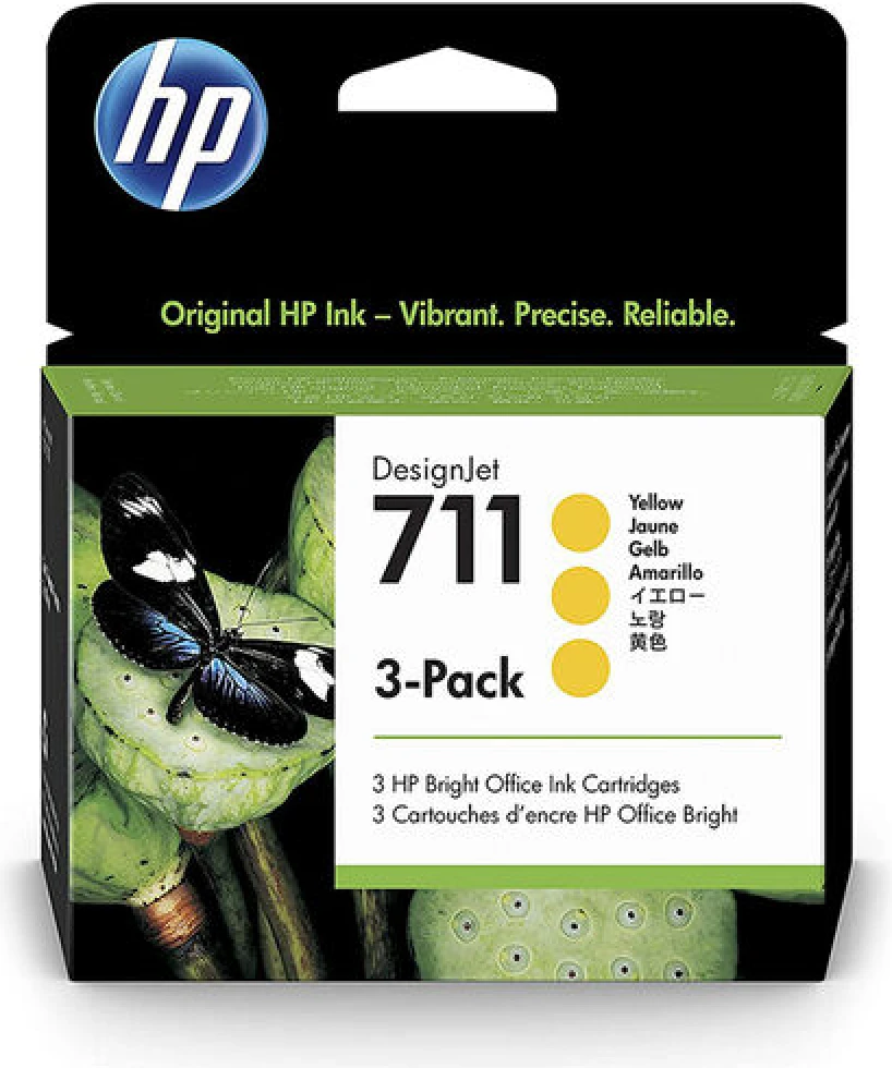 HP CZ136A (711) Sarı Orjinal Kartuş 3lü Paket - DesignJet T120 (T1373)A