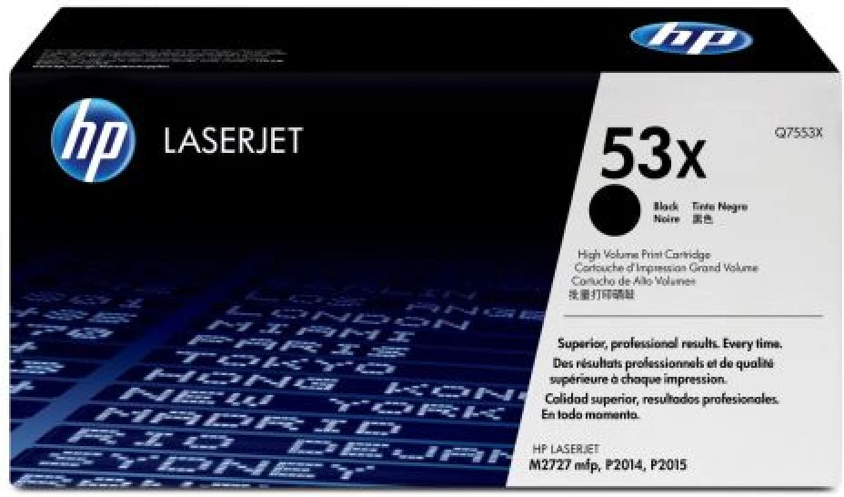 HP Q7553X (53X) Siyah Orjinal Toner - LaserJet P2014 (T9159)A Kutu