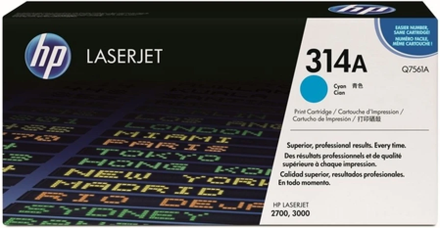 HP Q7561A (314A) Mavi Orjinal Toner - LaserJet 2700 (T4528)A Kutu