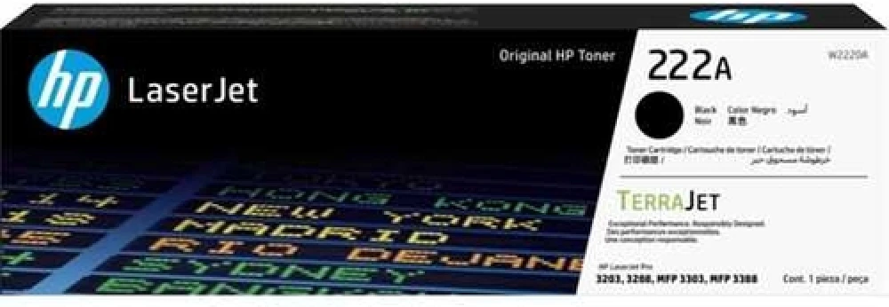 HP W2220A (222A) Siyah Orjinal Toner - LaserJet Pro 3201 3303