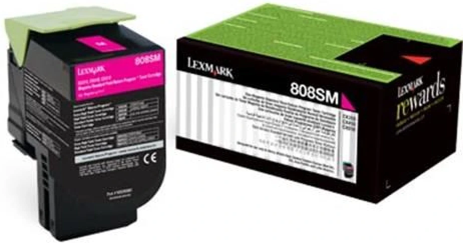 Lexmark 80C8SM0 (808SM) Kırmızı Orjinal Toner - CX310 / CX410 (T8297)