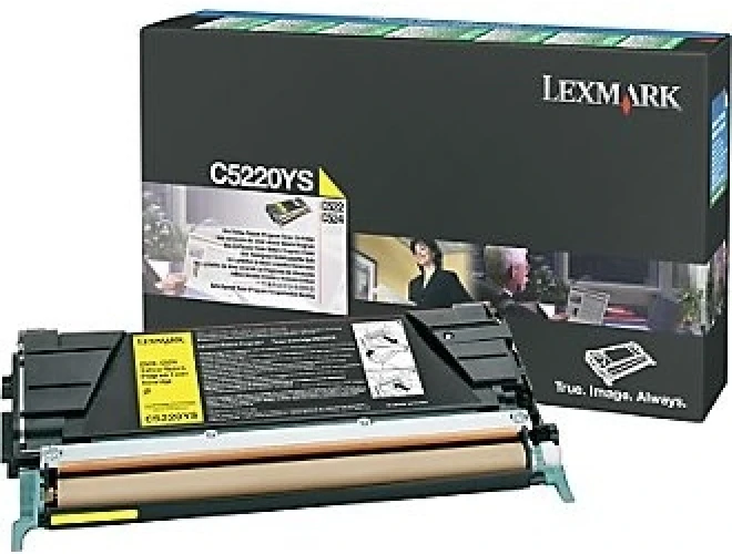 Lexmark C5220YS Sarı Renkli Orjinal Lazer Toner - C522 / C524 (T5399)A Kutu