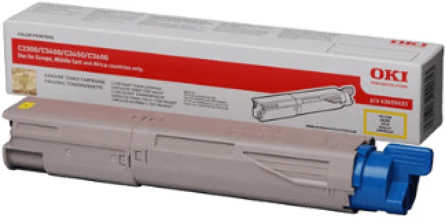 OKI 43459345 Sarı Orjinal Toner - C3300 / C3400 (T5453)A Kutu