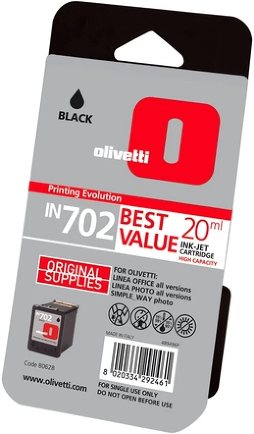 Olivetti IN702 (B0628) Siyah Orjinal Kartuş