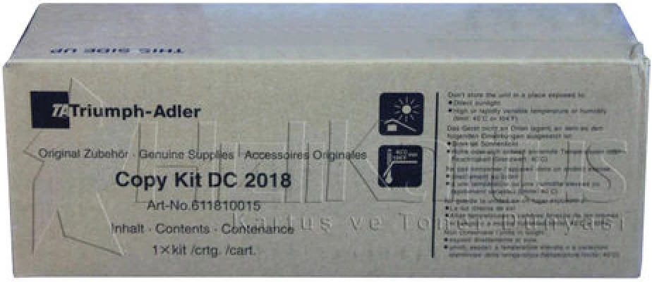 Triumph Adler DC-2018 Orjinal Fotokopi Toneri / Utax CD-1018 (611810015) (T11947)