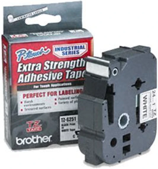 Brother TZE-S251 (24Mm) Beyaz Lamine Etiket (T7991)