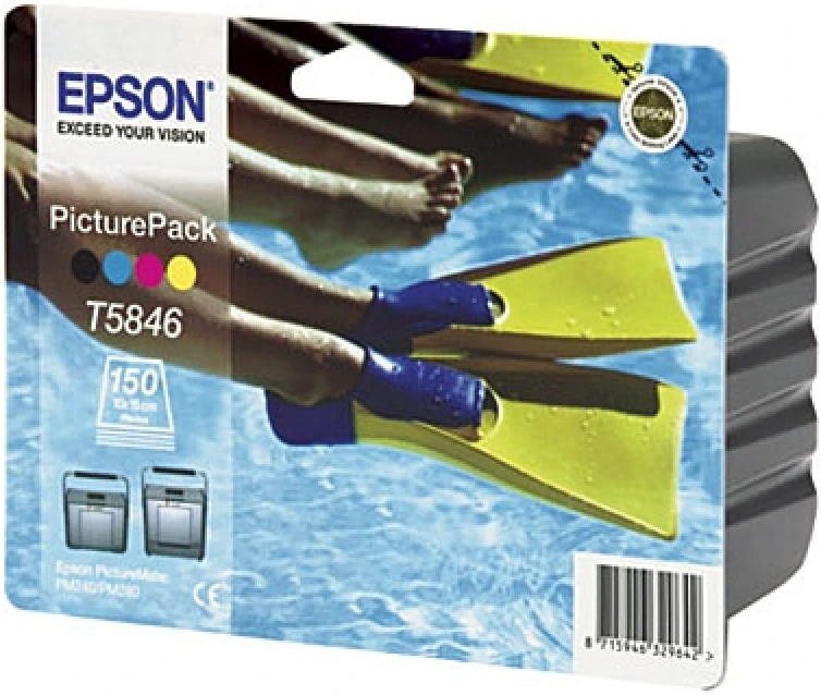 Epson C13T58464020 (T5846) Multıpack Orjinal Kartuş ve Fotoğraf Kağıdı PictureMate (T2674)