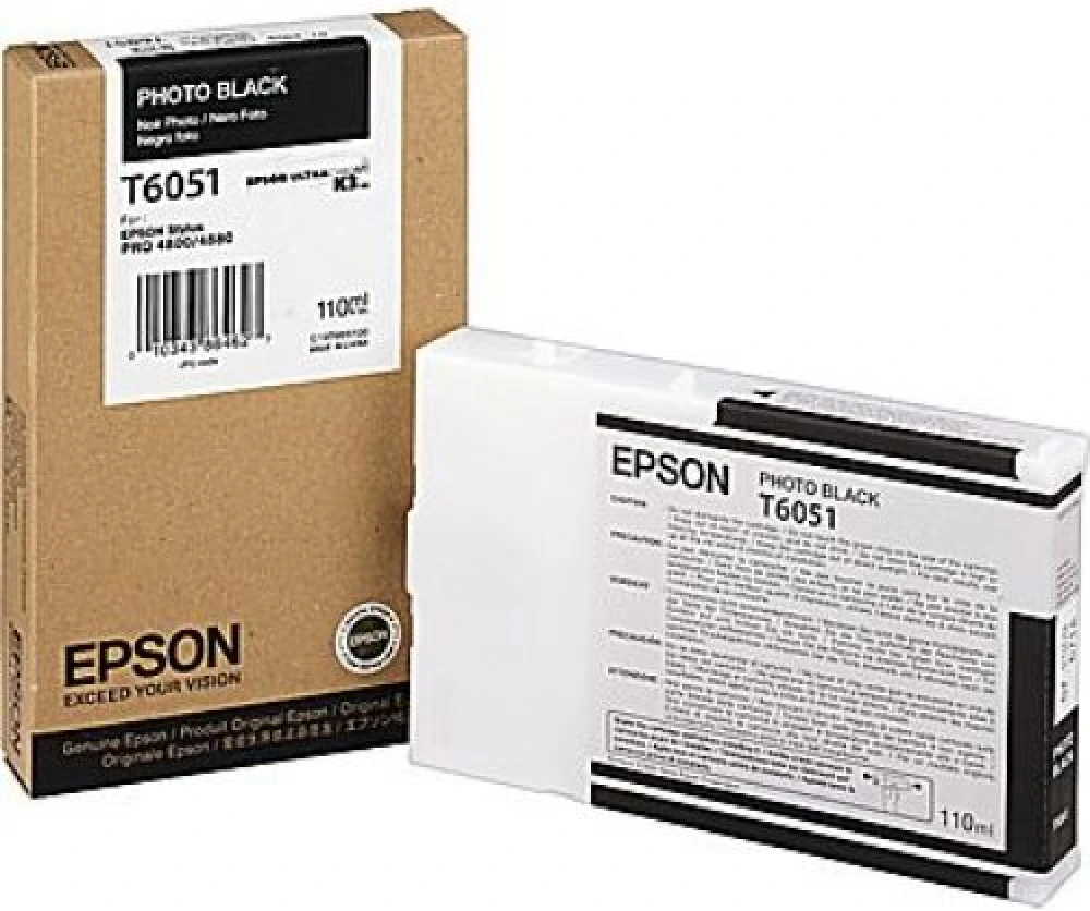 Epson C13T605100 (T6051) Foto Siyah Orjinal Kartuş - Stylus Pro 4800 (T7252)