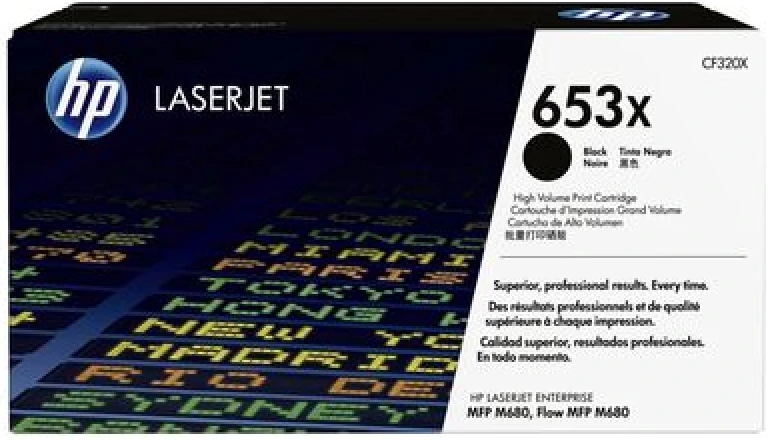 HP CF320X (653X) Siyah Orjinal Toner Yüksek Kapasite - LaserJet M680 (T12888)