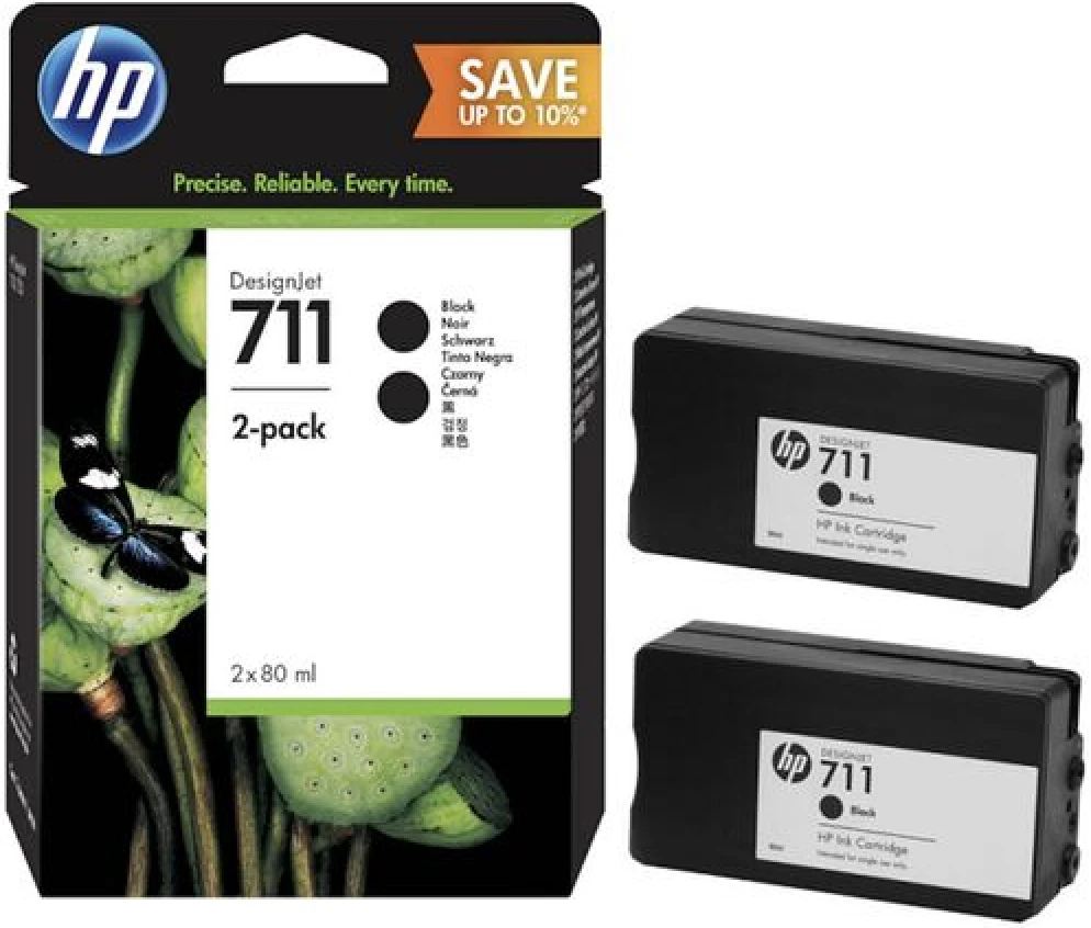 HP P2V31A (711) Siyah Orjinal Kartuş 2li Paket - Designjet T120 (T12937)