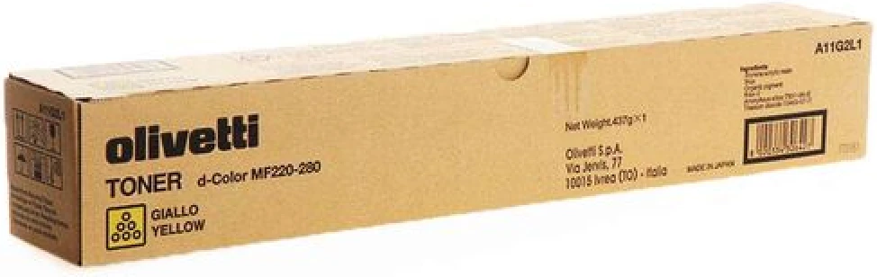 Olivetti A11G2L1 D-Color MF220/MF280 Sarı Orjinal Toner (T14700)