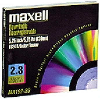 Maxell 5.25 2.3 GB Manyetik Optik Disk 130mm (MO2300) (T2167)